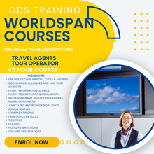 Worlspan Training | Fares and Ticketing | GDS Training | GDS Training Course | GDS Training System | Airline Ticketing Training | Worlspan Software | Airline Reservations | Travel Agents Training | Travel and Tourism