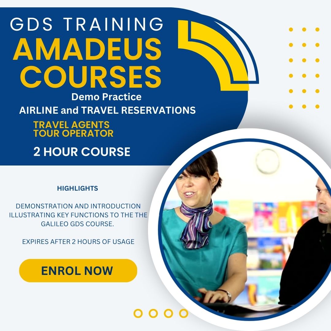 GDS Demo Training Courses AMADEUS Airline Fares Hotel Car Hire