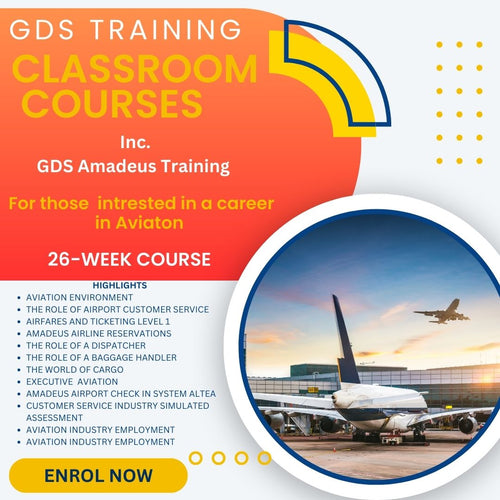 NEW September 2023  - Certificate in Aviation Ground Handling Operations  26-Week (Evenings or Saturdays) Classroom Course