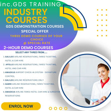 2-Hour Demonstration GDS Courses - Special rate for three GDS packages