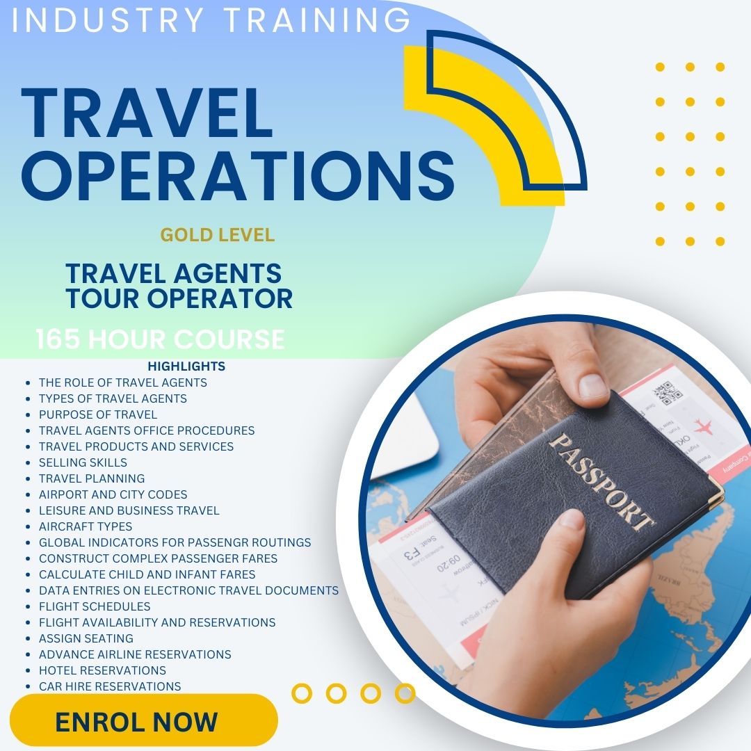 TRAVEL AGENT OPERATIONS - Gold Level – Exodus Travel Training & Recruitment