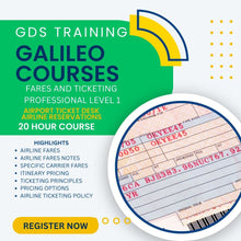 Galileo Training | Fares and Ticketing | GDS Training | GDS Training Course | GDS Training System | Airline Ticketing Training | Galileo Software | Airline Reservations | Travel Agents Training | Travel and Tourism 